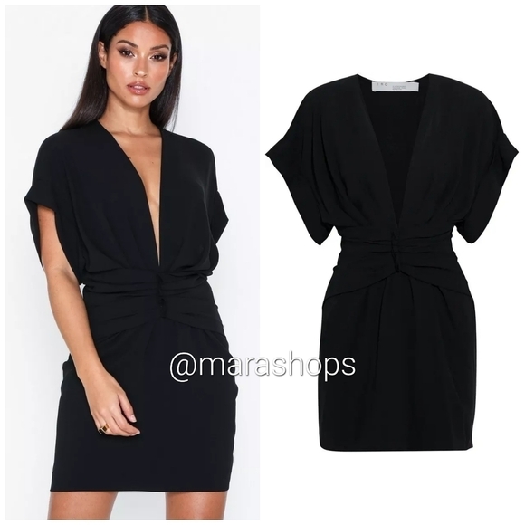 IRO Gastona ruched crepe mini dress - Picture 1 of 9